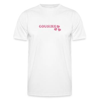 Cousine - Männer Funktions-T-Shirt - Weiß - Vorne - AI Model Male 178 dark (178cm)
