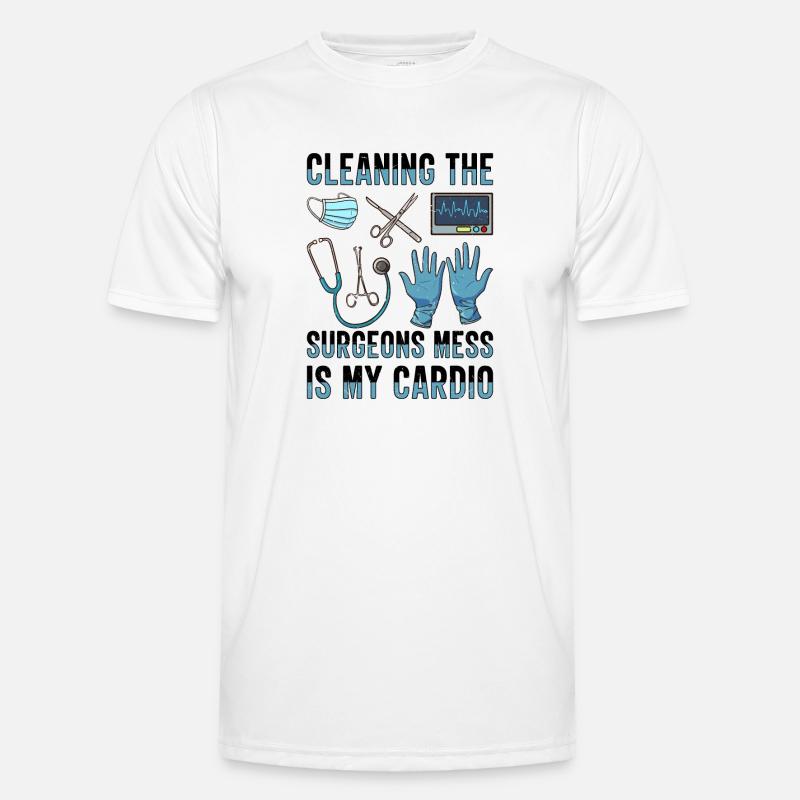 Scrub Tech OP-Techniker Chirurgischer Technologe - Männer Funktions-T-Shirt - Weiß