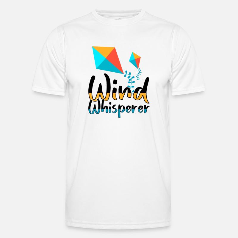 Fliege einen Drachen Hobby Wind Kiteboard Lustiges Männer Funktions-T-Shirt