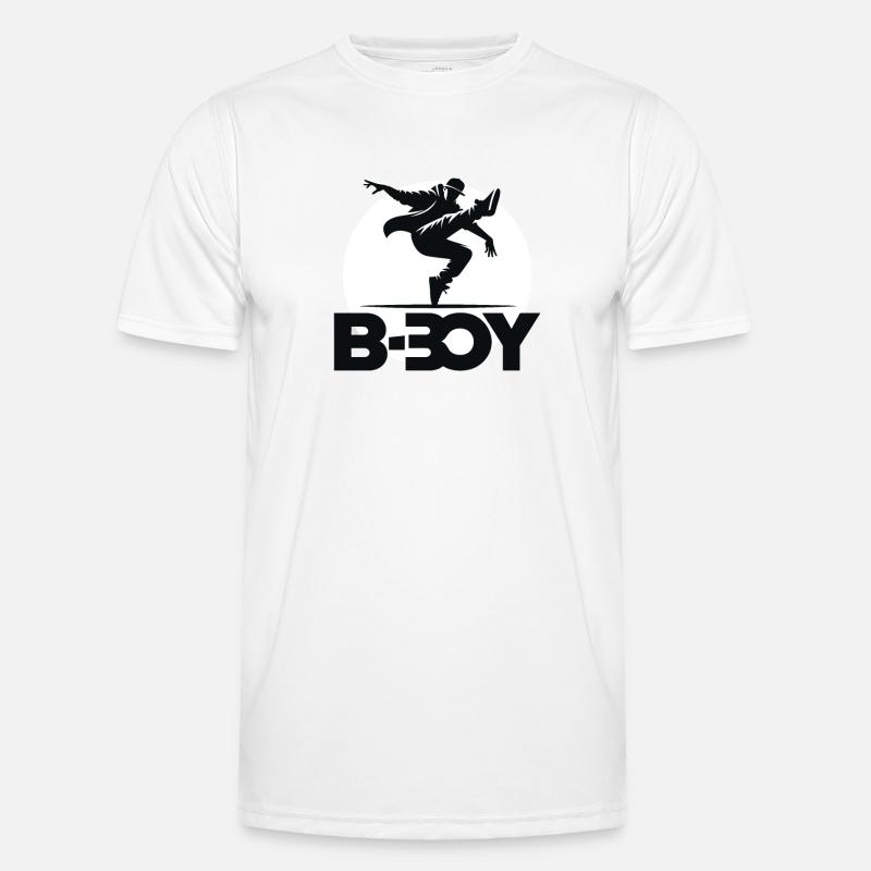 Breakdance Breakdancer Breakdance Kinder - Männer Funktions-T-Shirt - Weiß