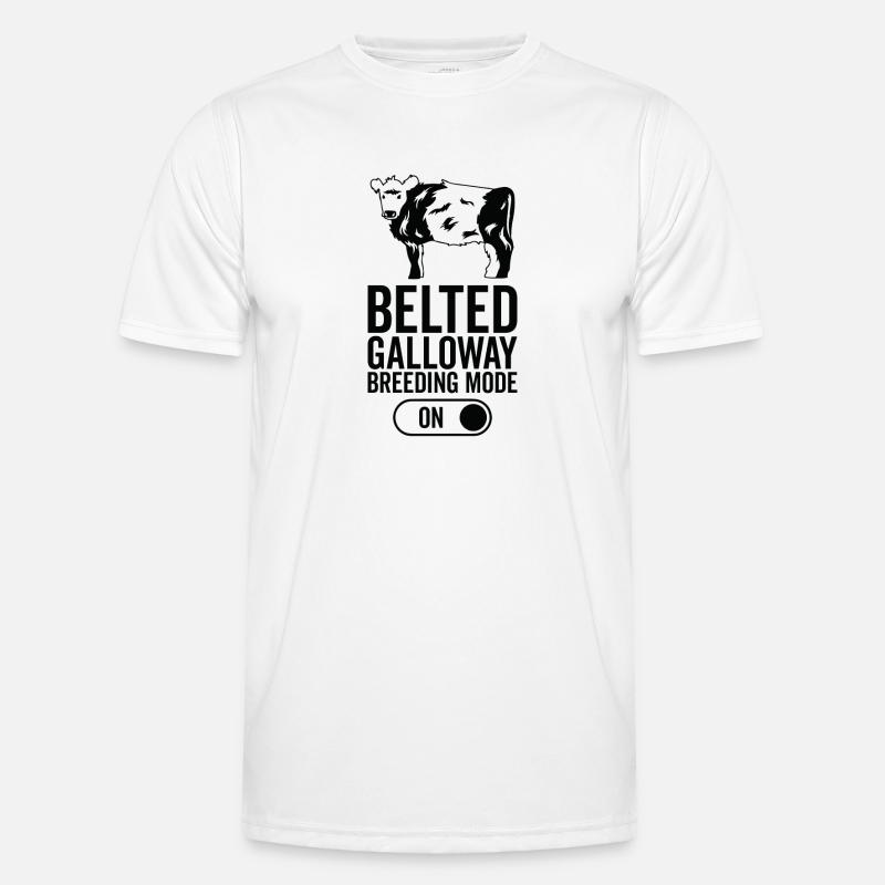 Kuhzuchtmodus Auf - Gürnelgalloway - Männer Funktions-T-Shirt - Weiß