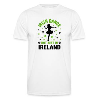 Danse irlandaise Danse irlandaise - T-shirt sport Homme - blanc - Devant - AI Model Male 178 dark (178cm)