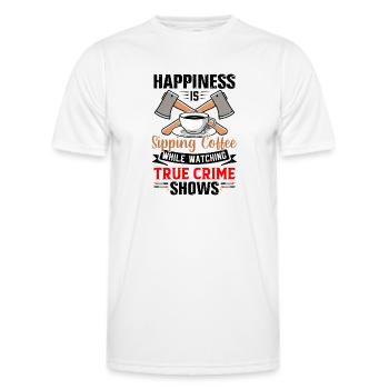 True Crime - Männer Funktions-T-Shirt - Weiß - Vorne - AI Model Male 178 dark (178cm)