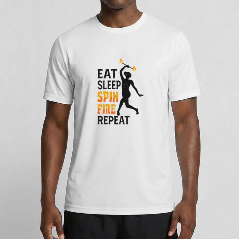 Fire Baton Fire Dance Fire Dancer Fire Dancer Men's Functional T-Shirt