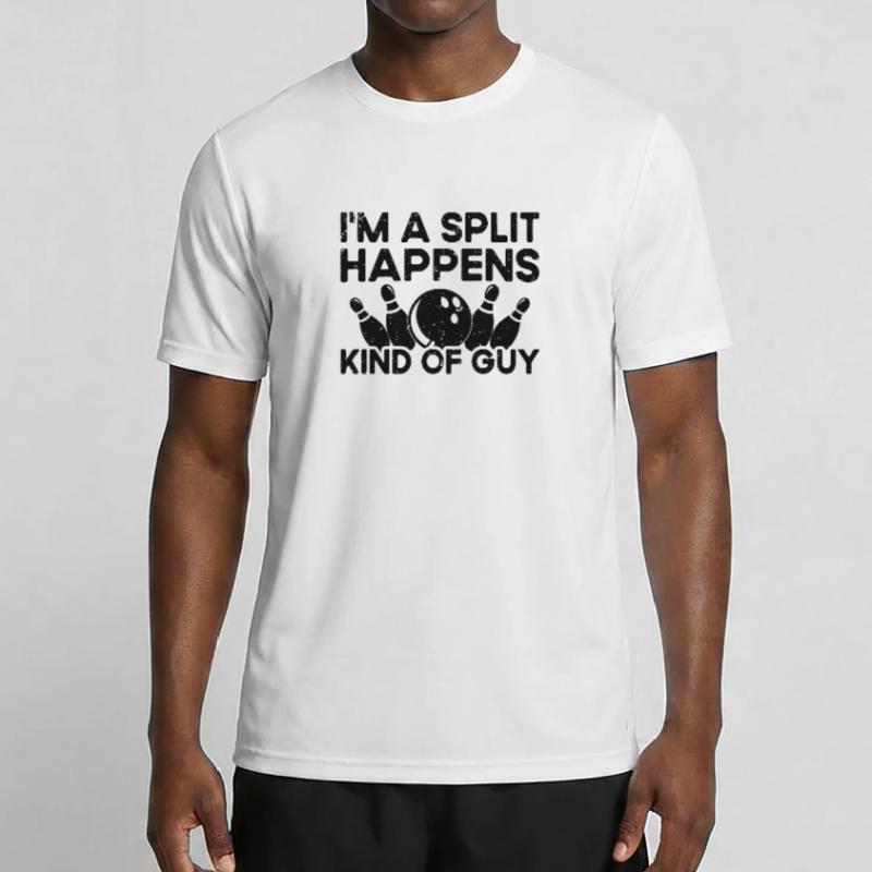 Ich Bin Ein Split -Happens -Typ - Bowling Männer Funktions-T-Shirt