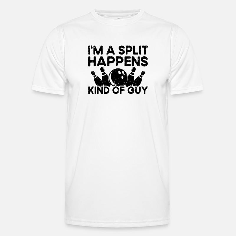 Ich Bin Ein Split -Happens -Typ - Bowling Männer Funktions-T-Shirt