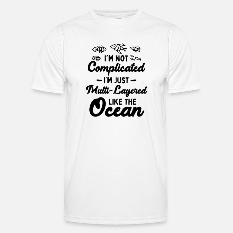 Non-complicated multi-layered ocean Men's Functional T-Shirt