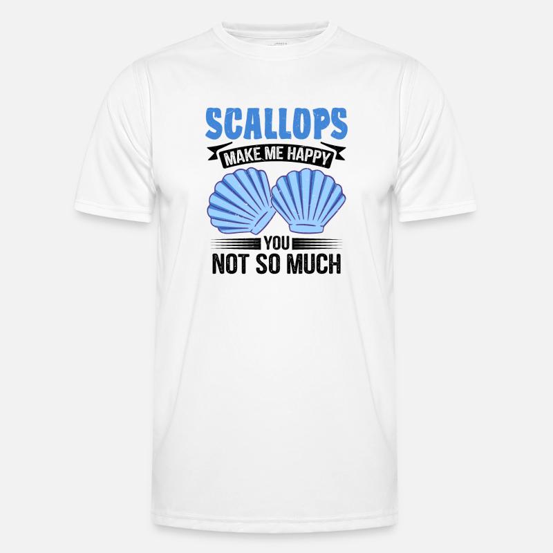 Seashell Shell Collector Scallop - Men's Functional T-Shirt - white