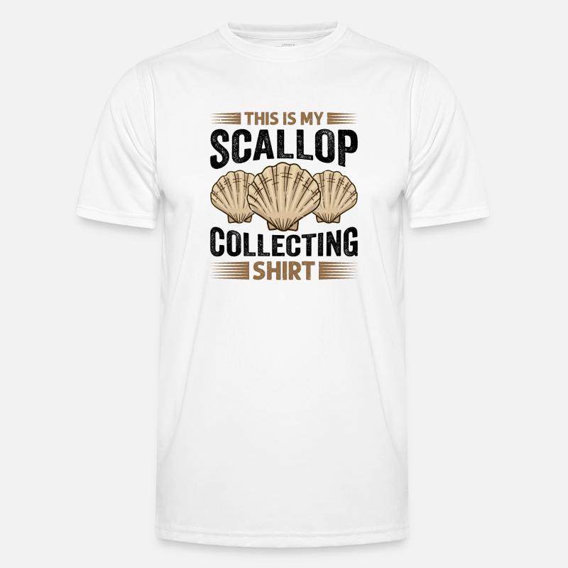 Seashell Shell Collector Scallop Men's Functional T-Shirt