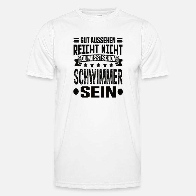 Schwimmer Männer Funktions-T-Shirt