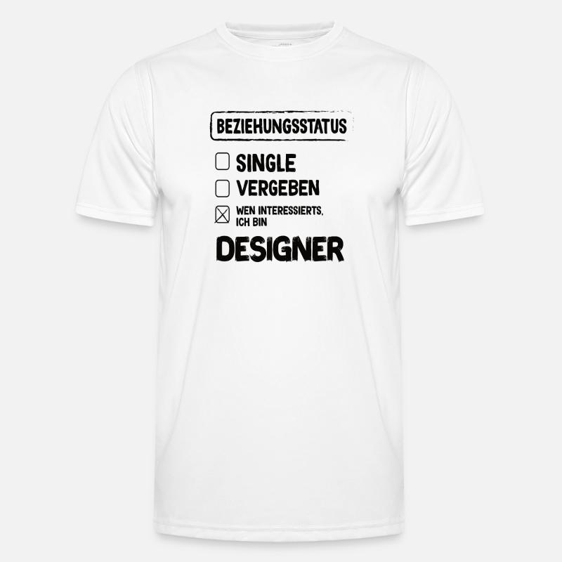 Designer Relationship Status Men's Functional T-Shirt