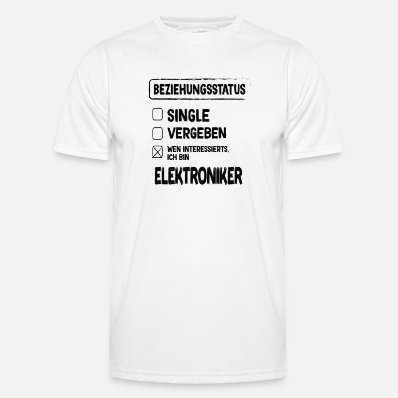 Electronics Technician Relationship Status - Men's Functional T-Shirt - white