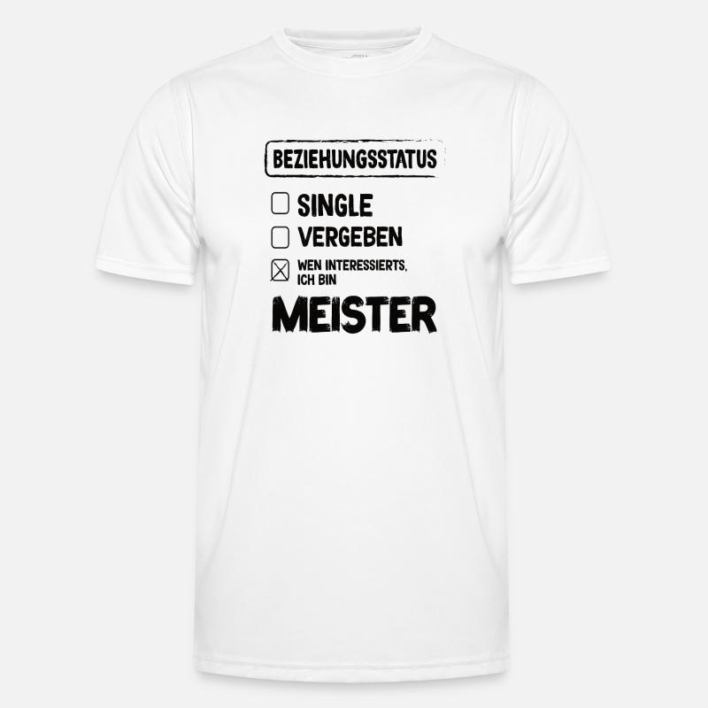 Master Relationship Status Master Craft - Men's Functional T-Shirt - white