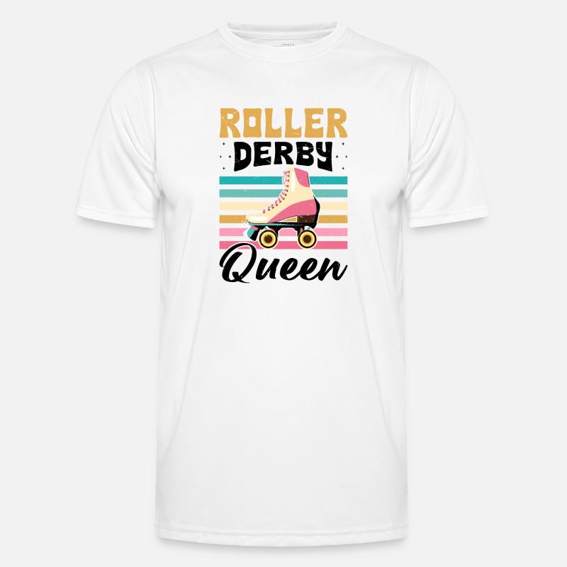 Funny Roller Skate Saying - Men's Functional T-Shirt - white