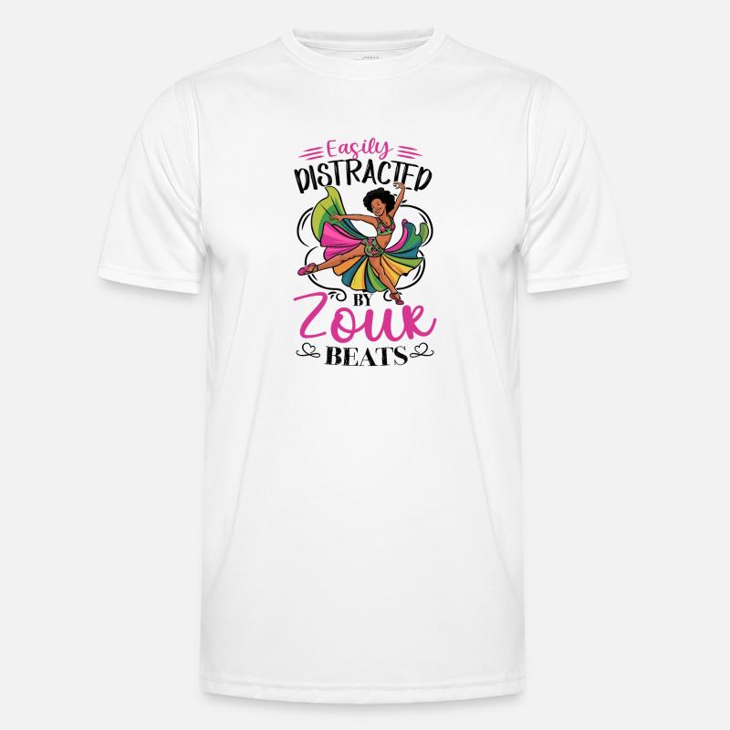 Funny Zouk Dancer Saying - Men's Functional T-Shirt - white