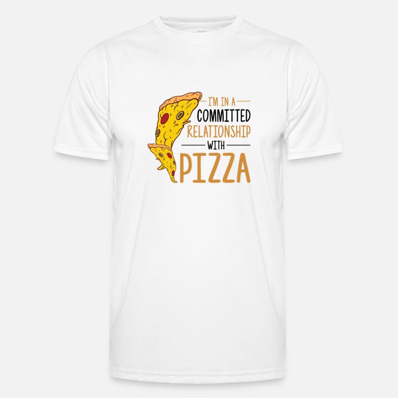 Witziger Pizza Spruch Männer Funktions-T-Shirt