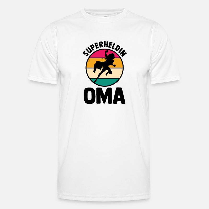 Großmutter Oma - Männer Funktions-T-Shirt - Weiß