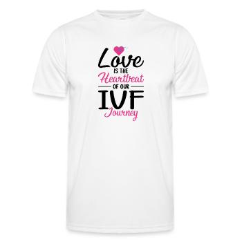 Journée de transfert de FIV de mère porteuse - T-shirt sport Homme - blanc - Devant - AI Model Male 178 dark (178cm)