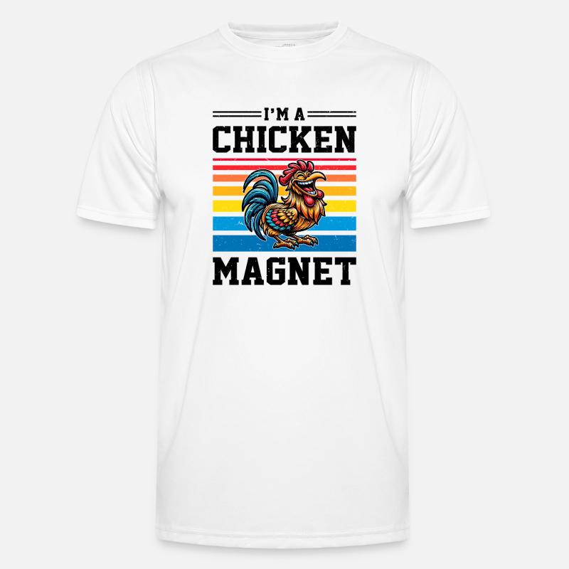 Chicken Chickens - Men's Functional T-Shirt - white