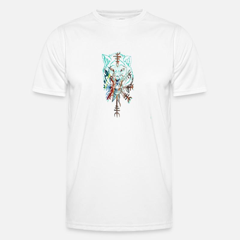 Wolf, Vikings, Teutons, Asgard, Midgard,Valhalla Men's Functional T-Shirt