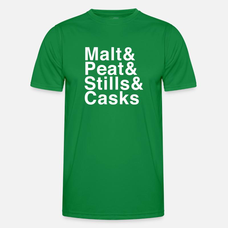 Malt & Peat & Stills & Casks Men's Functional T-Shirt