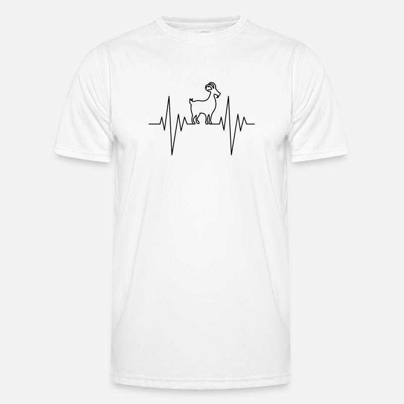Goat Pulse - Men's Functional T-Shirt - white