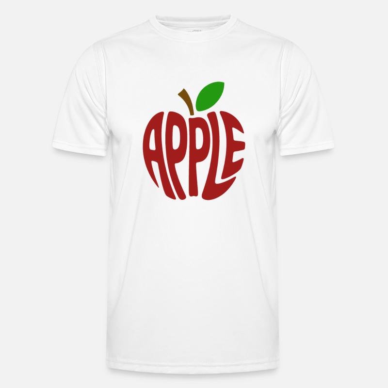 Apple - Cool Fruit Logo - Men's Functional T-Shirt - white