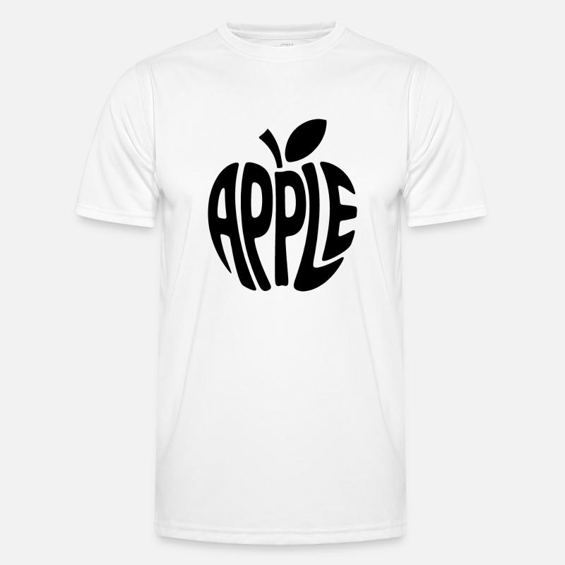 Apple - Cool Fruit Logo - Men's Functional T-Shirt - white