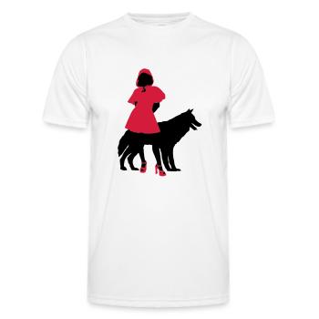 Rotkäppchen - Männer Funktions-T-Shirt - Weiß - Vorne - AI Model Male 178 dark (178cm)