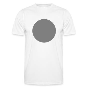 Circle gray - Men's Functional T-Shirt - white - Front - AI Model Male 178 dark (178cm)