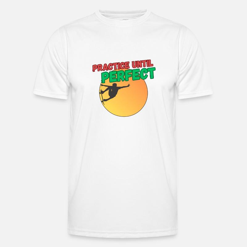 Practice Until Perfect - Skateboard Men's Functional T-Shirt