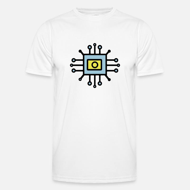Chip Digital Computer Sensor - Men's Functional T-Shirt - white