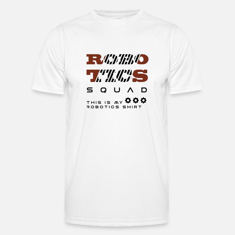 Robotics Squad Robotertechnik Mechanik - Männer Funktions-T-Shirt - Weiß