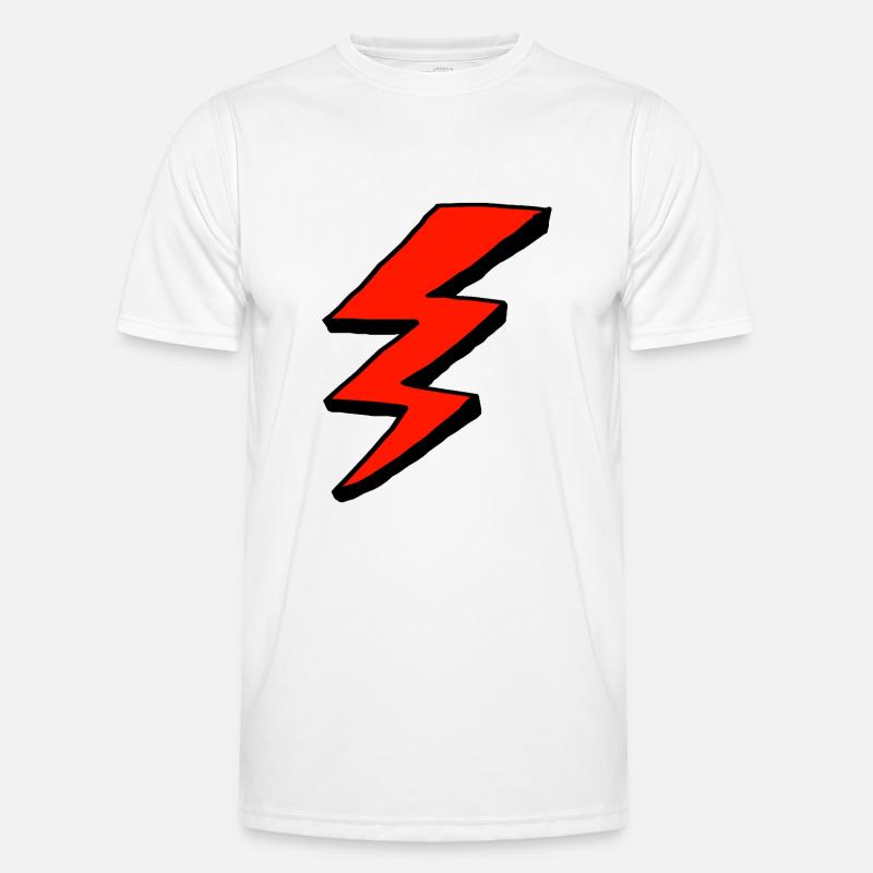 Lightning ϟ Flash - Men's Functional T-Shirt - white