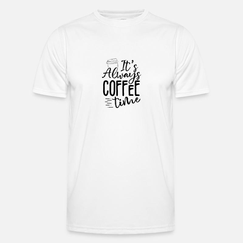 Kaffee Trinker Geschenk Immer Kaffee Zeit Kaffee Männer Funktions-T-Shirt
