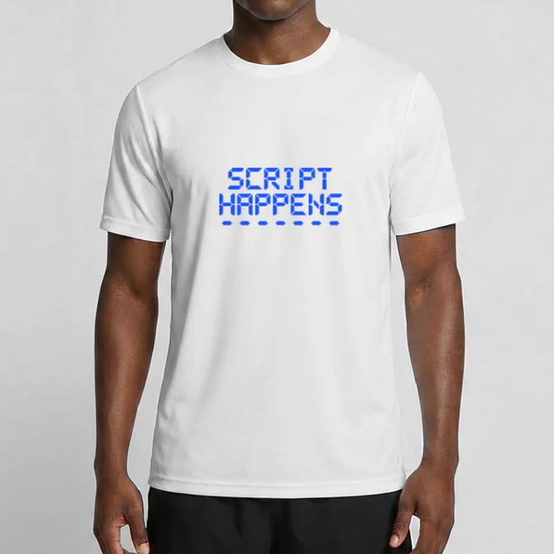 Computer Programming Script Happens Programmer Men's Functional T-Shirt