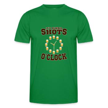 Lustiger Trinkspruch Geschenkidee - Männer Funktions-T-Shirt - Kelly Green - Vorne - AI Model Male 178 dark (178cm)