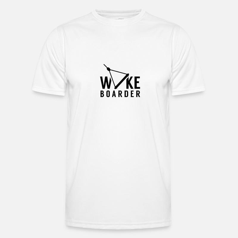 Wakeboarder Wakeboard Wakeboarden Wake - Männer Funktions-T-Shirt - Weiß