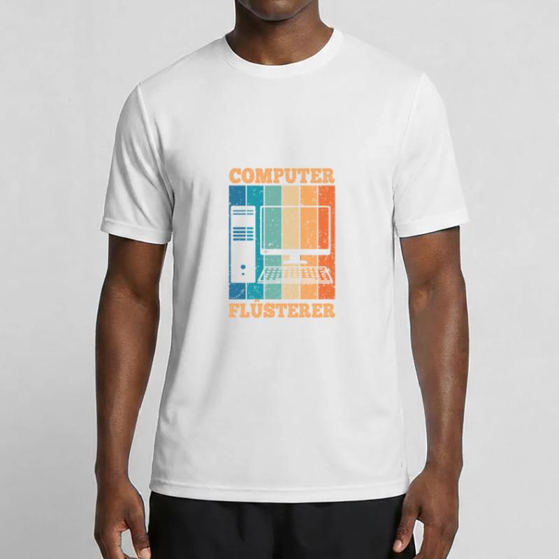 Computerflüsterer Informatiker Retro PC Computer Männer Funktions-T-Shirt
