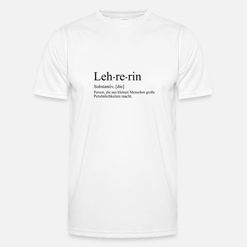 Lehrerin Vorbild Schule Männer Funktions-T-Shirt