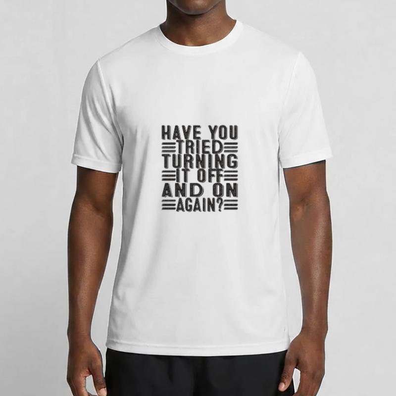 Programmierer Support Tech Admin Spruch Lustig Männer Funktions-T-Shirt