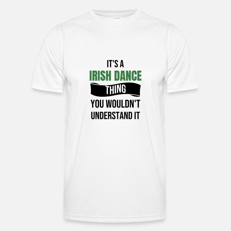 Irish dancer | Irish Dancing St. Patrick's Day - Men's Functional T-Shirt - white