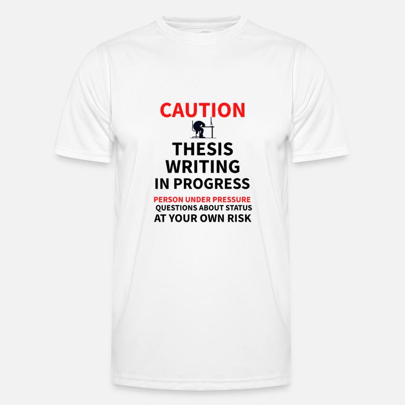 Dissertation PhD thesis | PhD student - Men's Functional T-Shirt - white