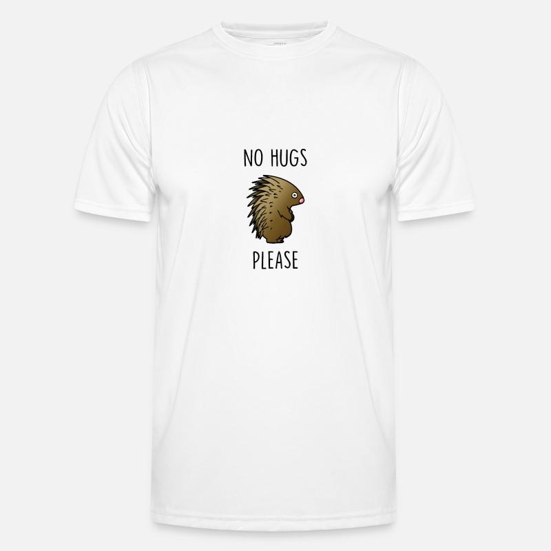No Hugs Please Hedgehog Men's Functional T-Shirt