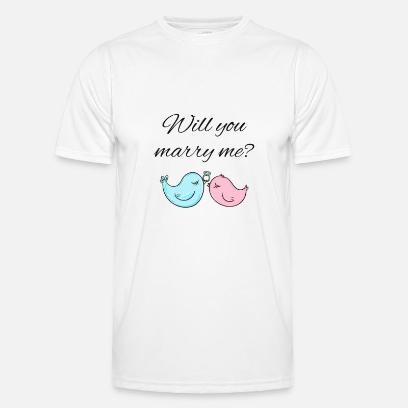 Wedding proposal Men's Functional T-Shirt