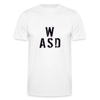 WASD Gaming - T-shirt sport Homme - blanc - Devant - AI Model Male 178 dark (178cm)