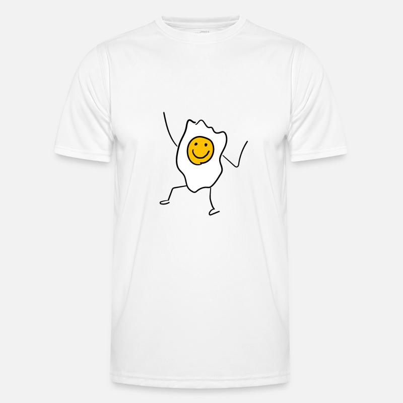 Ei Gelb lustiges Geschenk Eigelb Eier Spiegelei Männer Funktions-T-Shirt