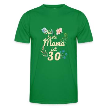 La meilleure maman est 30 ans cadeau 1991 - T-shirt sport Homme - vert - Devant - AI Model Male 178 dark (178cm)