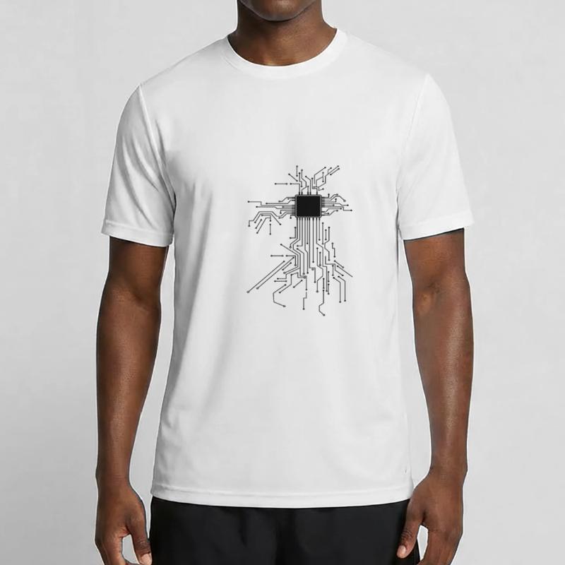 CPU Technology Nerd Computer Chip Programmer Men's Functional T-Shirt