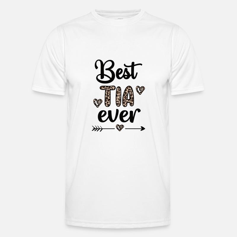 Beste Tia Oma Muttertag Geschenk Tia Großmutter - Männer Funktions-T-Shirt - Weiß